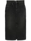 Isabel Marant Britt Denim Midi Skirt In Black