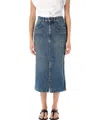 Isabel Marant Women's Britt Denim Midi Skirt In Blue