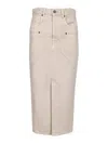 Isabel Marant Britt Midi Skirt In Gray