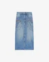 Isabel Marant Women's Britt Denim Midi Skirt In Blue