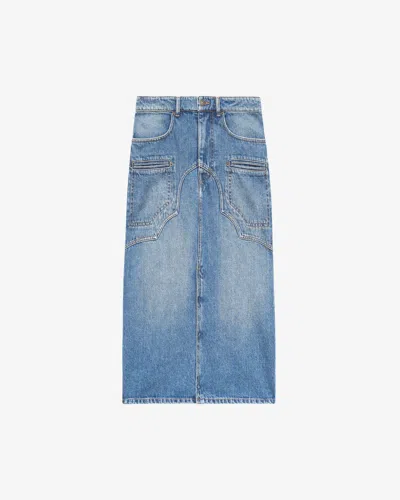 Isabel Marant Britt Skirt In Blue