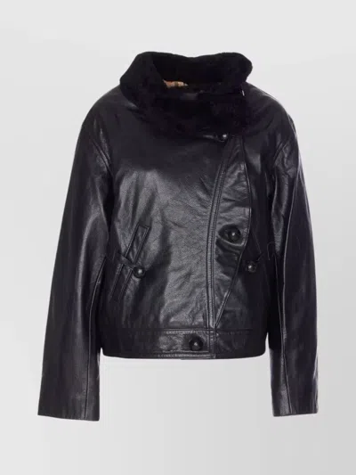 Isabel Marant Briyana Leather Jacket In Black