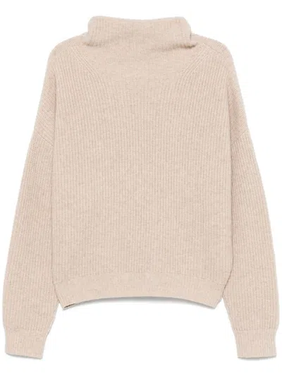 Isabel Marant Brooke Mock Neck Jumper In Pink