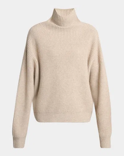 Isabel Marant Brooke Turtleneck Wool-cashmere Sweater In Sand