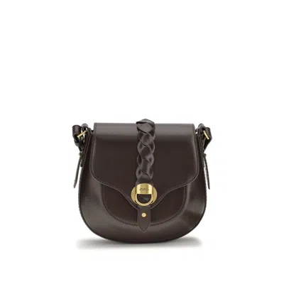 Isabel Marant Brown Calf Leather Bos Taurus Shoulder Bag