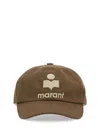Isabel Marant Logo Embroidered Baseball Cap In Brown