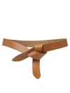 Isabel Marant Lecce Knotted Leather Belt In Brown