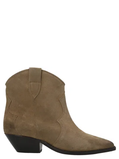 ISABEL MARANT BROWN DEWINA ANKLE BOOTS