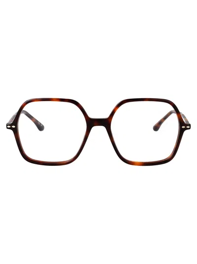 Isabel Marant Brown Havana Acetate Glasses In Gray
