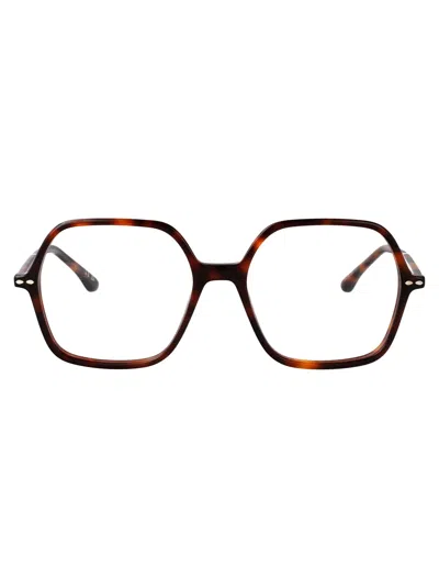 Isabel Marant Brown Havana Acetate Glasses In Multi