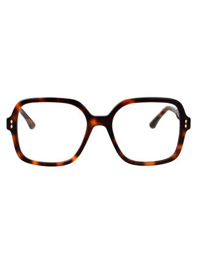 Isabel Marant Brown Havana Acetate Glasses In Multi