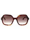 Isabel Marant Brown Havana Acetate Sunglasses In Brown