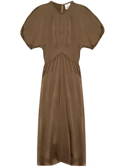 ISABEL MARANT BROWN KEANY DRESS