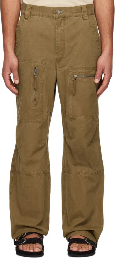 Isabel Marant Brown Kleber Jeans In Light Bronze