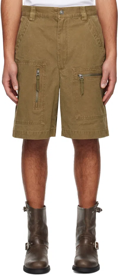 ISABEL MARANT BROWN KYLE DENIM SHORTS