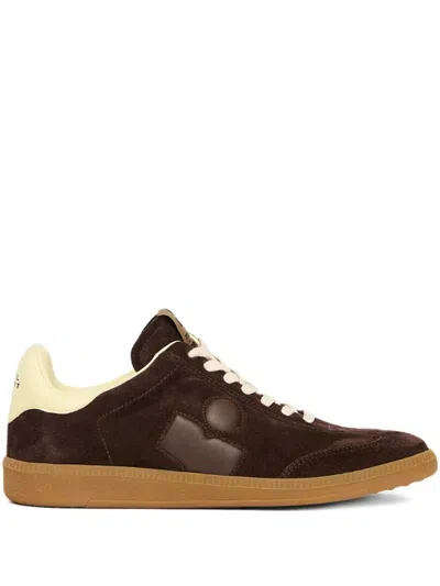 ISABEL MARANT BROWN LACE UP SNEAKERS