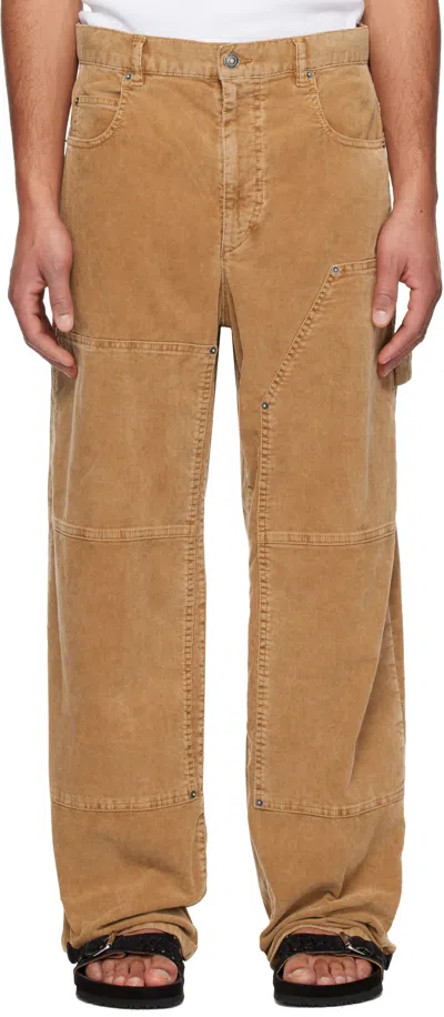 Isabel Marant Brown Lorson Trousers In 50cm