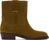 Isabel Marant Biscuit Suede Lylie Ankle Boots In Sepia