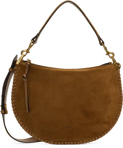 Isabel Marant Brown Oskan Soft Zipped Bag In Cognac