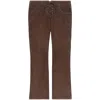 Isabel Marant Vanel Lace-up Suede Straight-leg Pants