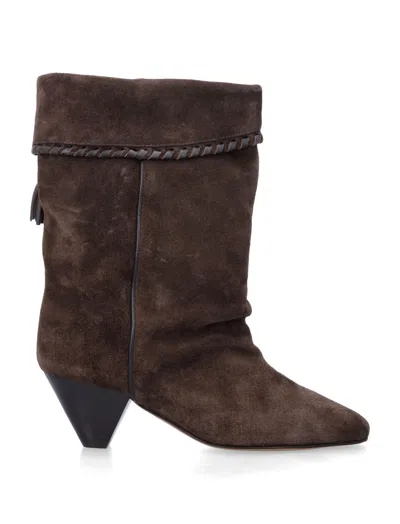 ISABEL MARANT BROWN POINTED TOE BOOTS