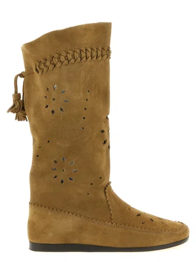 Isabel Marant Brown Round Toe Boots