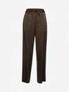 Isabel Marant Brown Satin Kendry Trousers