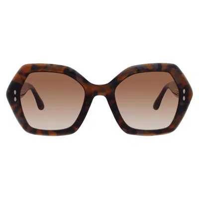 Isabel Marant Brown Shaded Geometric Ladies Sunglasses Im 0107/g/s 0wr9/ha 53