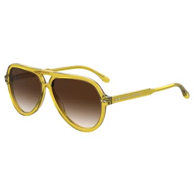 Isabel Marant Brown Shaded Pilot Ladies Sunglasses Im 0006/s 040g/ha 59 In Yellow