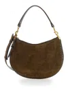Isabel Marant Brown Shoulder Bag With Removable Shoulder Strap In Suede Woman In Brown