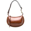 Isabel Marant Moon Calfskin Shoulder Bag With Gold Stud