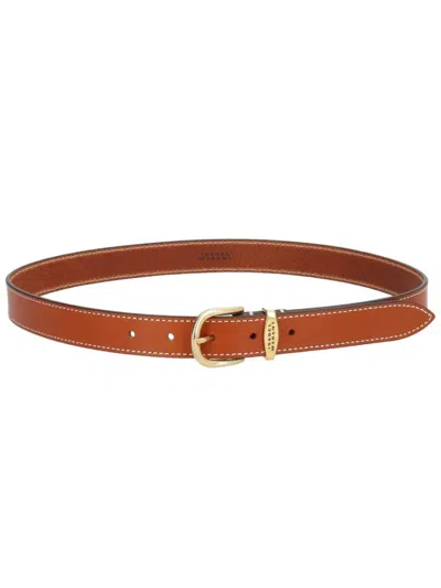 Isabel Marant Brown Solid Buckle Belt