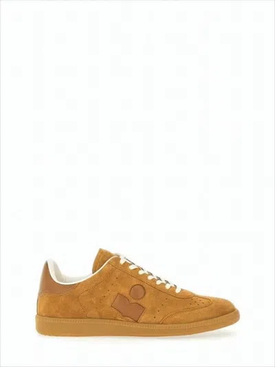 Isabel Marant Brown Suede Sneakers With Lambskin Lining
