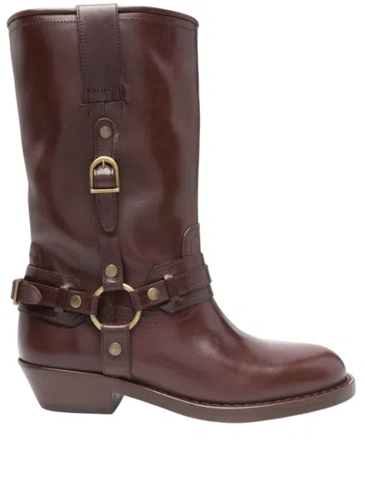 ISABEL MARANT ISABEL MARANT BROWN TALL BOOTS