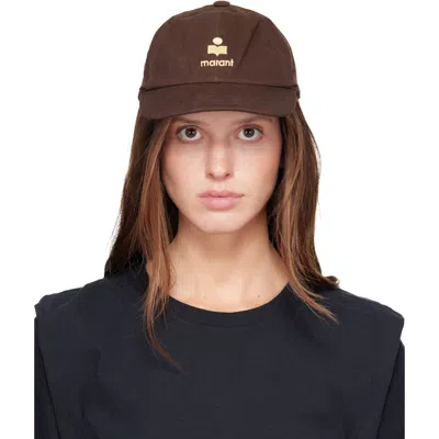 Isabel Marant Brown Tomas Cap In Clbr Chocolate/butte