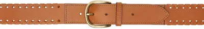 Isabel Marant Brown Zaf Belt In 23nl Natural