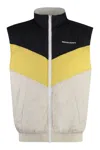 Isabel Marant Bruce High Collar Sleeveless Jacket In Multi