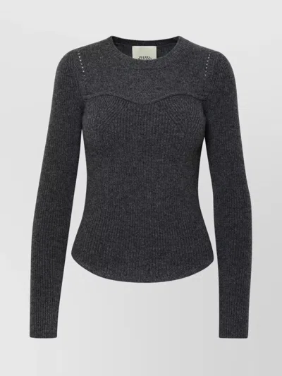 Isabel Marant Brumea' Sweater In Grey Cahmere Blend In Gray