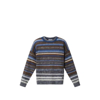Isabel Marant Brushed Virgin Wool Striped Sweater In Multi