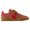 Isabel Marant Bryce Low-top Sneakers In Dark Suede In Pink
