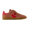 Isabel Marant Bryce Low-top Sneakers In Dark Suede In Pink