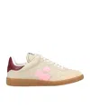 Isabel Marant Beth Sneakers Suede Panel Contrast Heel Tab In Multi