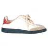Isabel Marant Bryce Lace-up Sneakers In White Leather And Suede In White