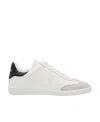 Isabel Marant Stud-embellished Leather Sneakers In White