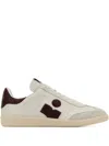 Isabel Marant Bryce Leather Sneakers With Suede Inserts Shoes In Sand