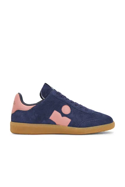 Isabel Marant Sneakers Suede Upper Rubber Sole In Blue