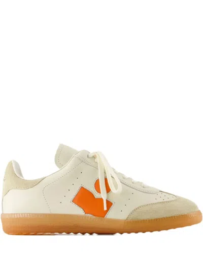 Isabel Marant Bryce Leather & Suede Sneaker In Beige