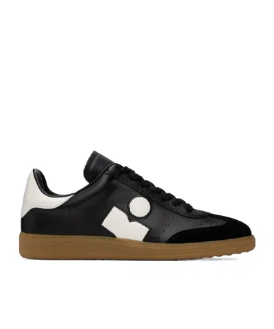 Isabel Marant Beth Leather Sneakers In Black