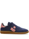 Isabel Marant Beth Bicolor Mixed Leather Sneakers In Blue