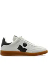 Isabel Marant Suede Sneakers With Branded Heel Counter In Nude